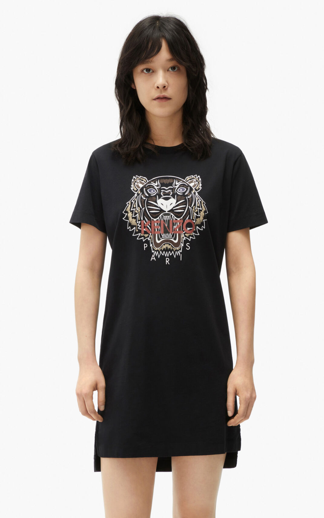 Vestido Kenzo Tiger T shirt Feminino - Pretas | 930JMRWZD
